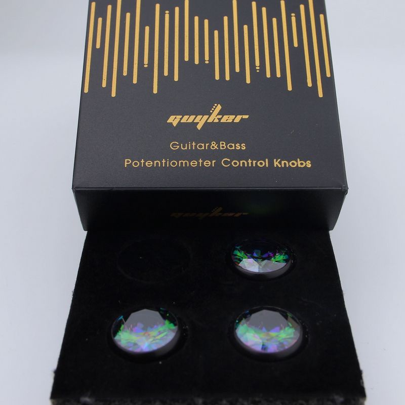 1 Nút Vặn Chiết Áp Cho Đàn Guitar Bass WK004 Đường Kính Trong 6MM Bằng Gỗ Đàn Hương Màu Đỏ