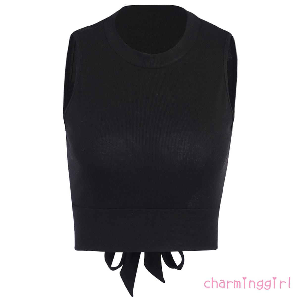 Áo Dây Nữ Cộc Tay Hở Eo Quyến Rũ | BigBuy360 - bigbuy360.vn