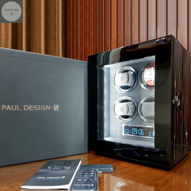 Hộp Xoay Đồng Hồ Cao Cấp 4 xoay Paul Design Gen 4 Chính Hãng