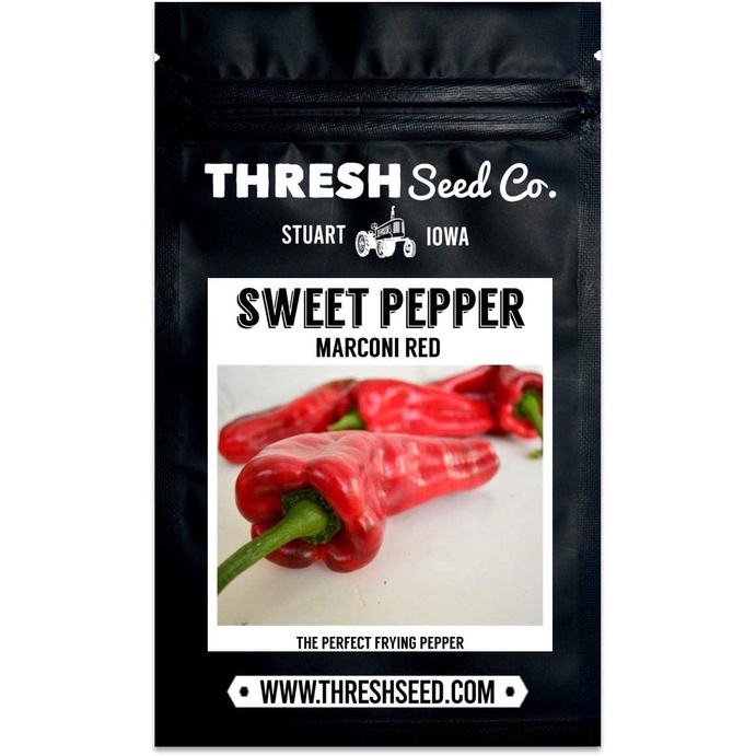 Ớt Đỏ JALAPENO Marconi - Giống Gia Truyền &amp; Thụ Phấn Mở, Hạt Giống Rau Trồng Hoa Kỳ, Không Biến Đổi gen