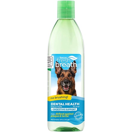 473ml - Nước vệ sinh răng miệng Tropiclean  FREESHIP  Fresh Breath Oral Care Water Additive 473ml | đủ vị cho chó mèo
