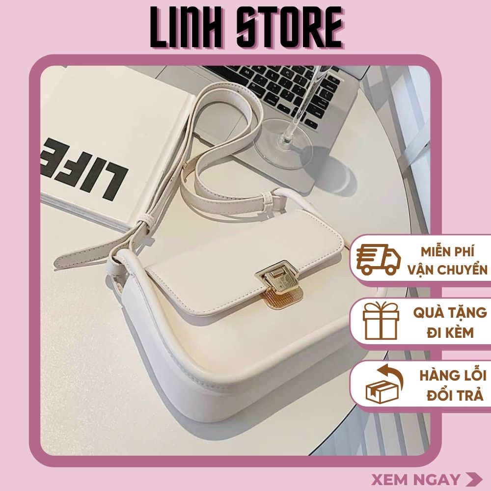 Túi Đeo Chéo Nữ Linh StoreTúi đeo vai  Da Dày Phong Cách Hàn Quốc Cá Tính