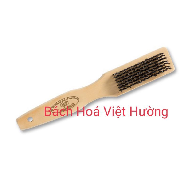 Bàn chải sắt đánh rỉ cán gỗ có tay cầm - Hàng có sẵn