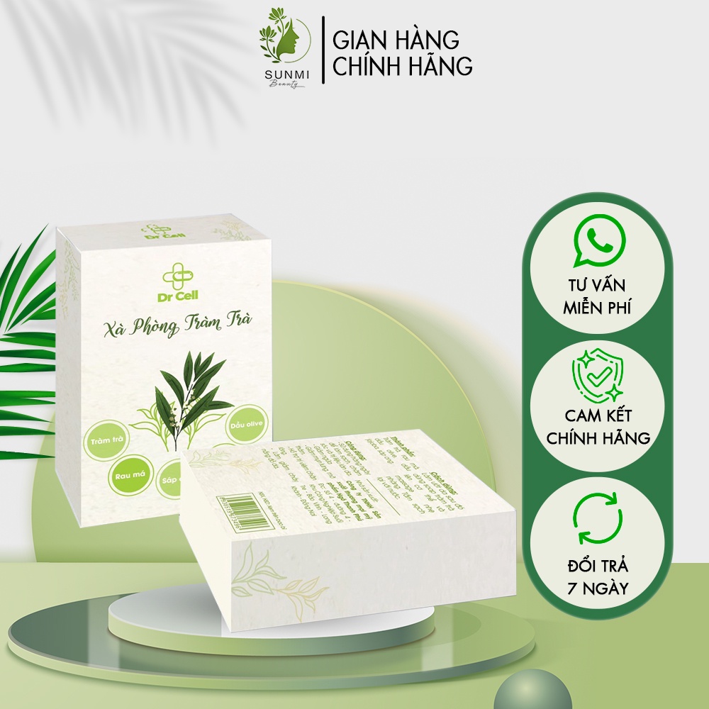 Xà bông tắm tràm trà Dr Cell giảm mụn lưng Ngừa rôm sảy mẩn ngứa cho bé