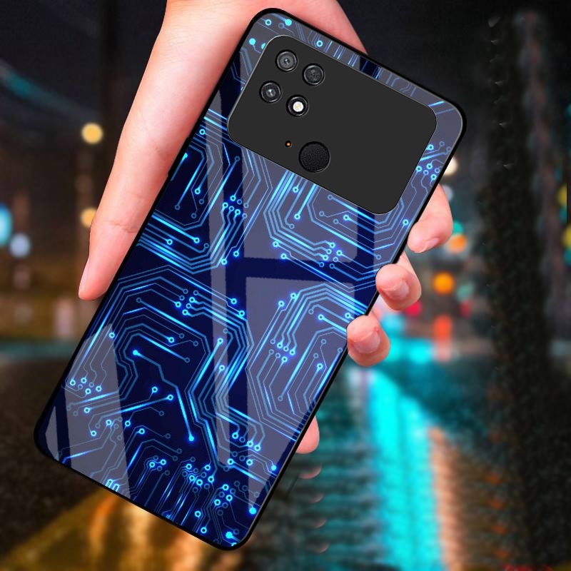 Ốp Lưng XIAOMI POCO C40 mặt kính cường lực cao cấp thiết kế riêng