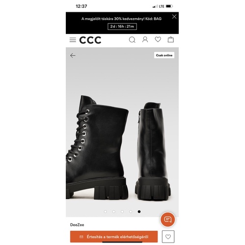 [JOIEHOME] Martin Boots cổ cao kéo khoá bên cá tính