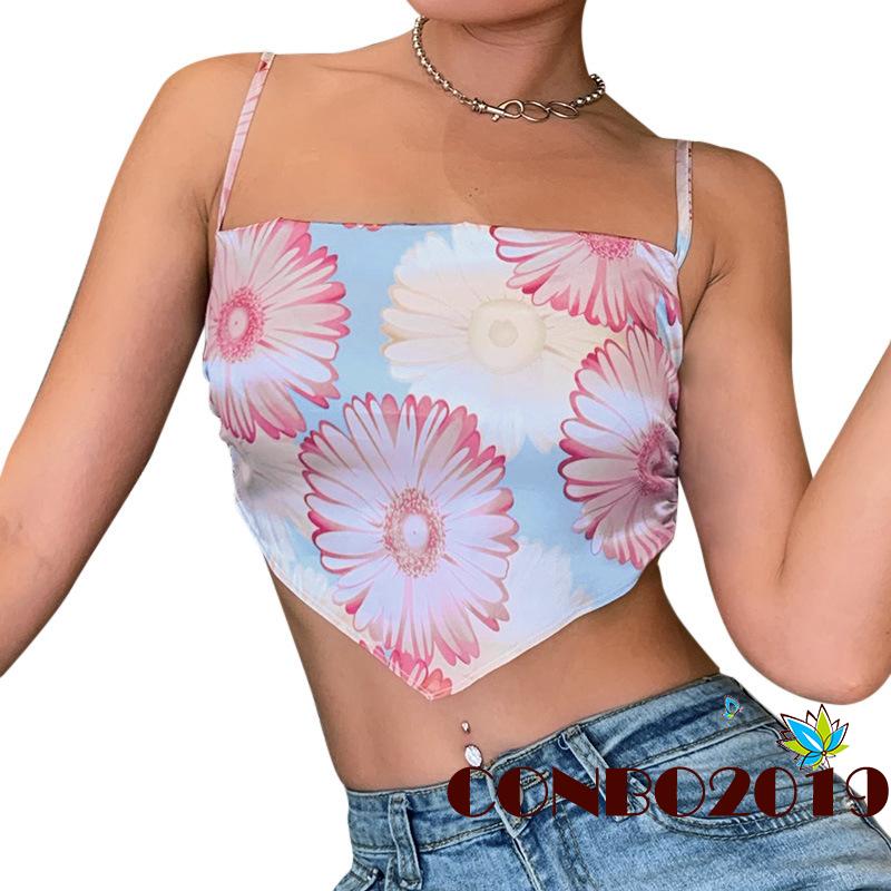 Áo Nữ Không Tay Họa Tiết Hoa Thời Trang Quyến Rũ | BigBuy360 - bigbuy360.vn