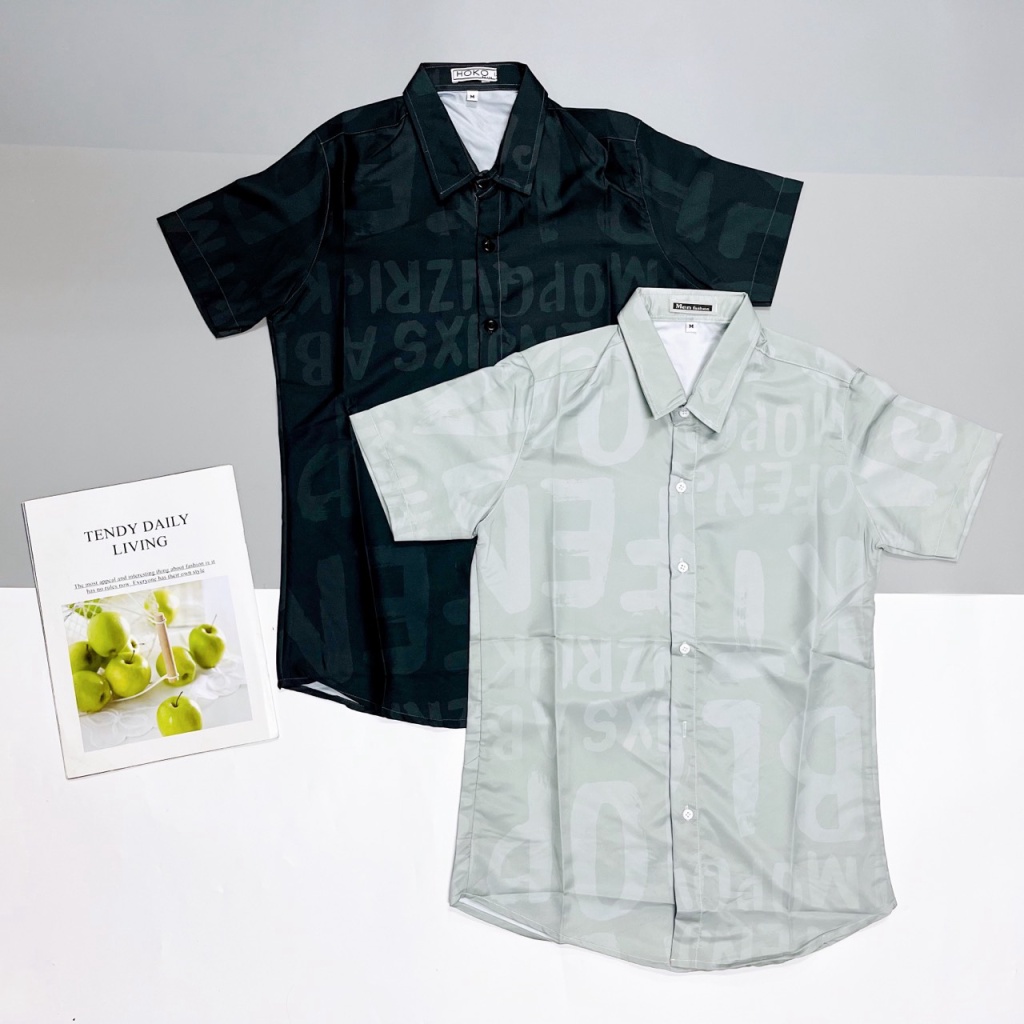 (HCM) ÁO SƠ MI NAM NGẮN TAY VẢI LỤA SIÊU XỊN XÒ , THỜI TRANG CỰC ĐẸP CHO CÁC ANH EM KME FASHION
