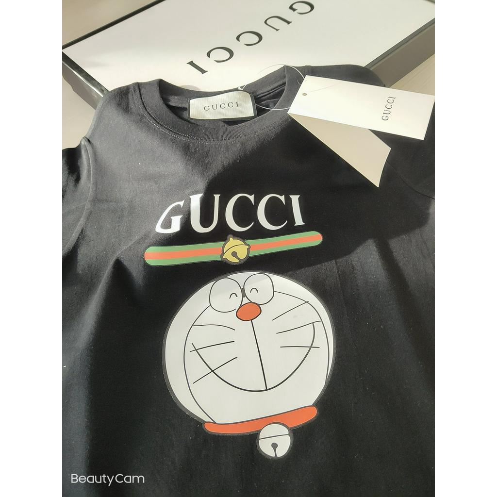 Áo thun tay ngắn in họa tiết mèo Doraemon xinh xắn mẫu 2021 thời trang