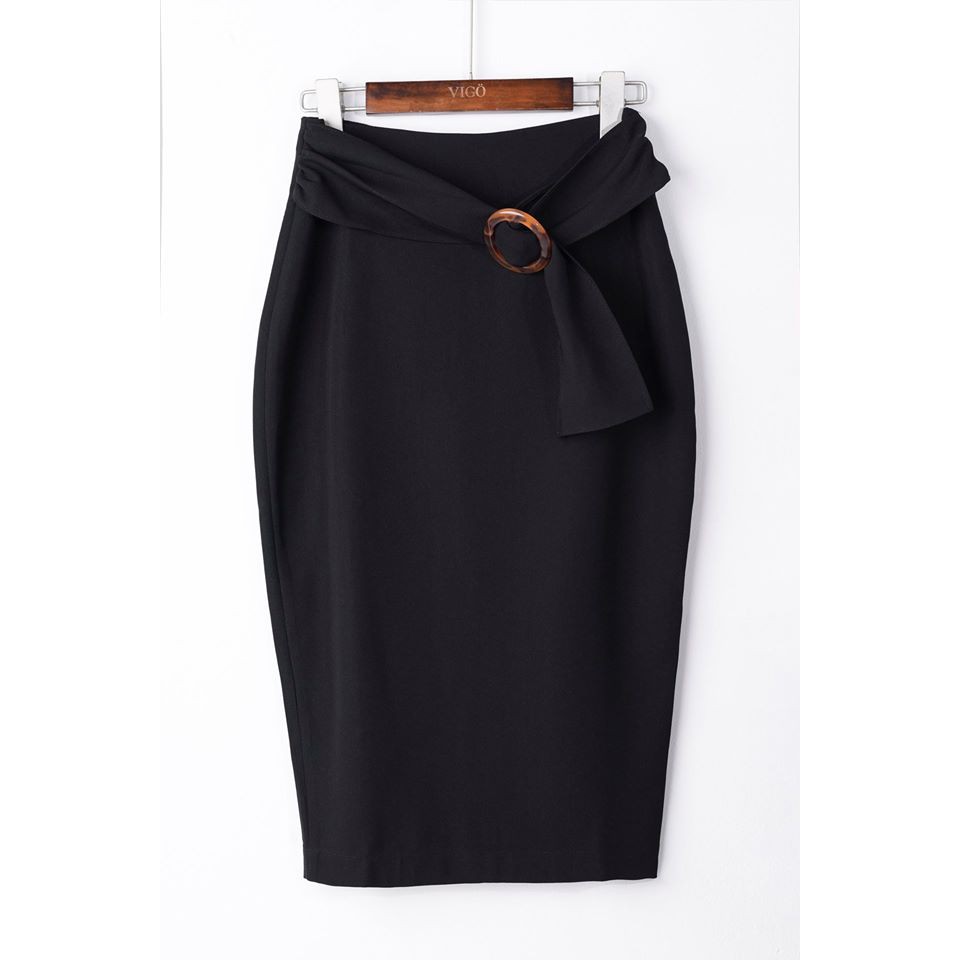 Chân váy bút chì-Đai Khuyên Sừng - VIGO | BigBuy360 - bigbuy360.vn
