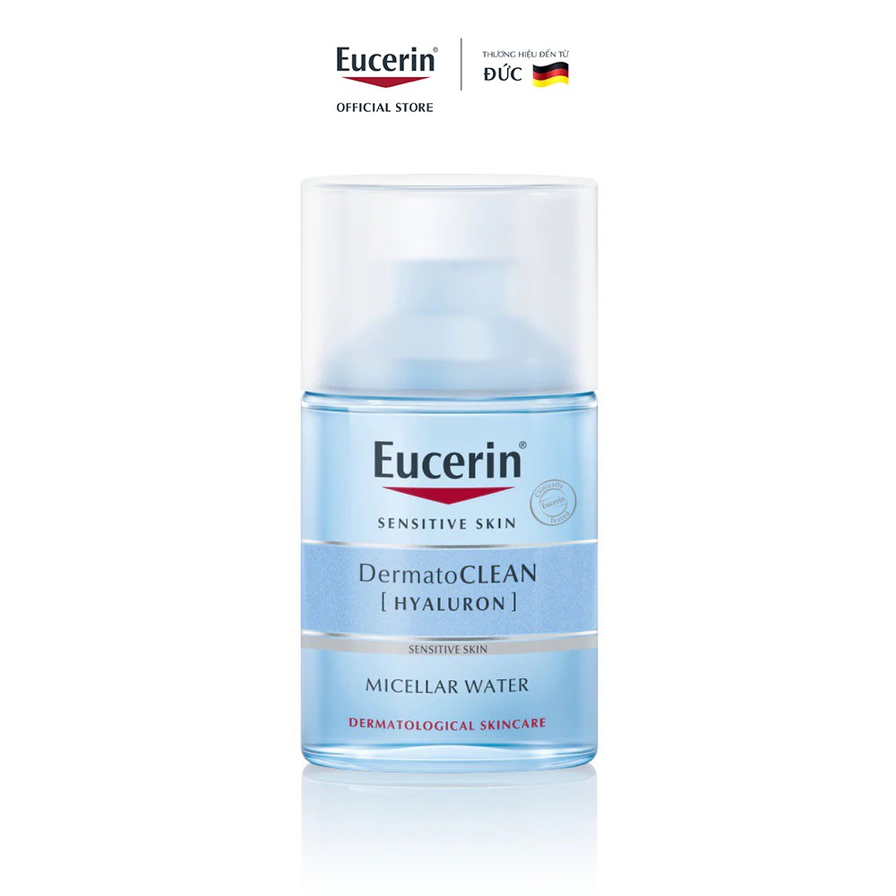 Nước tẩy trang dịu nhẹ cho da nhạy cảm Eucerin DermatoCLEAN Micellar 100ml