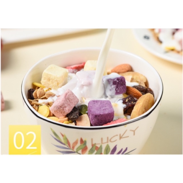 Ngũ cốc mix sữa chua sấy - túi Zip 400g