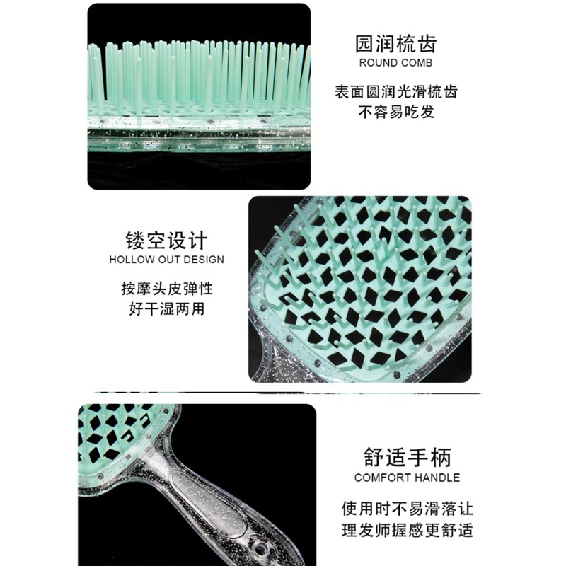 Lược Chải Tóc Mát Xa Da Đầu Chống Tĩnh Điện Cho Nam Và Nữ