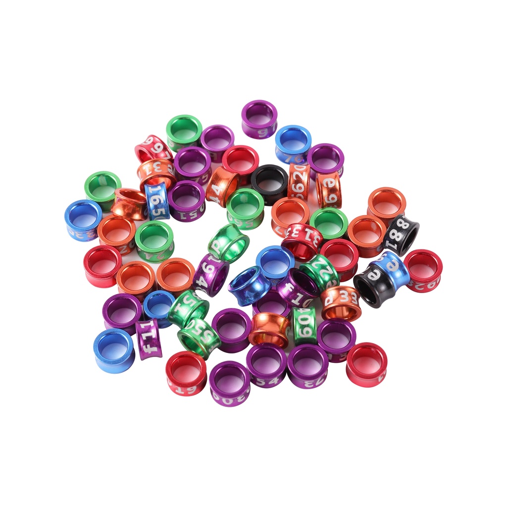 Bộ 10 Nhẫn Nhôm Đeo Chân Chim 4mm/4.7mm