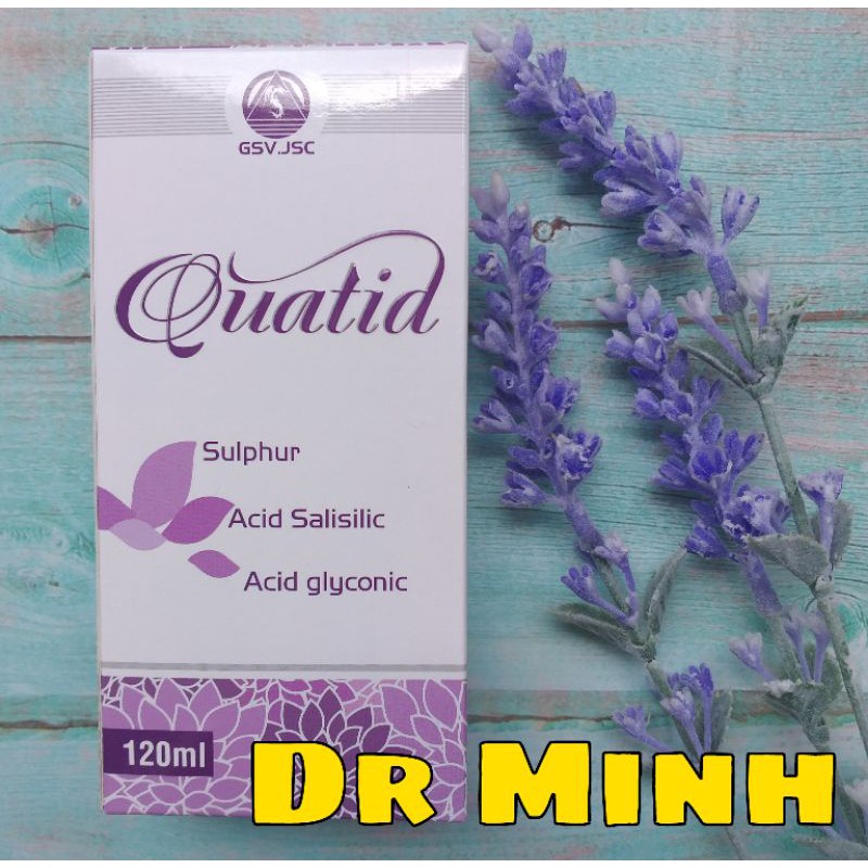 Sữa rửa mặt sạch mụn, giảm dầu cho da Quatid gsv 120ml