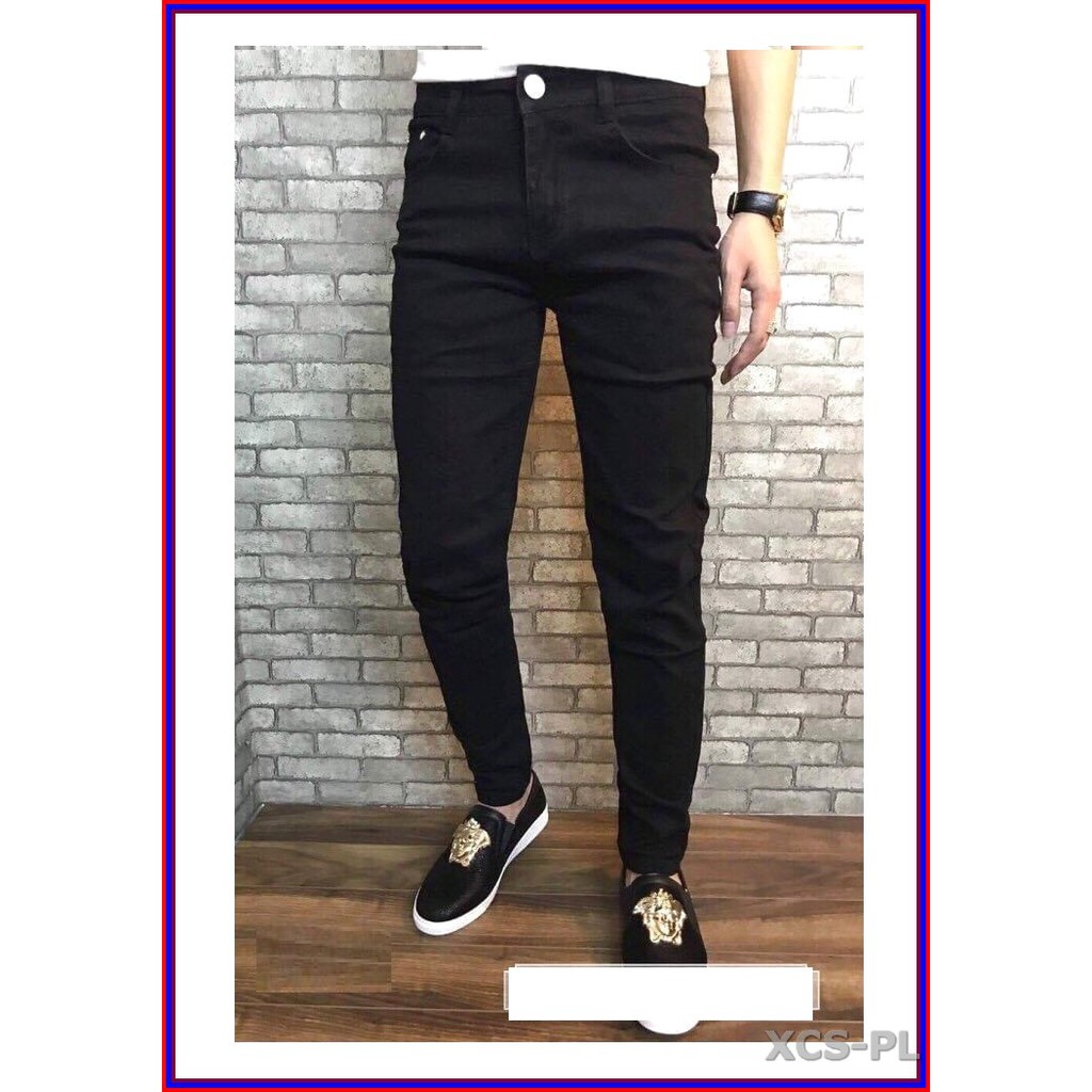 Quần jean nam cao cấp ĐEN TRƠN siêu đẹp không xù lông, không ra màu, chất giãn tốt đenTRƠN.343