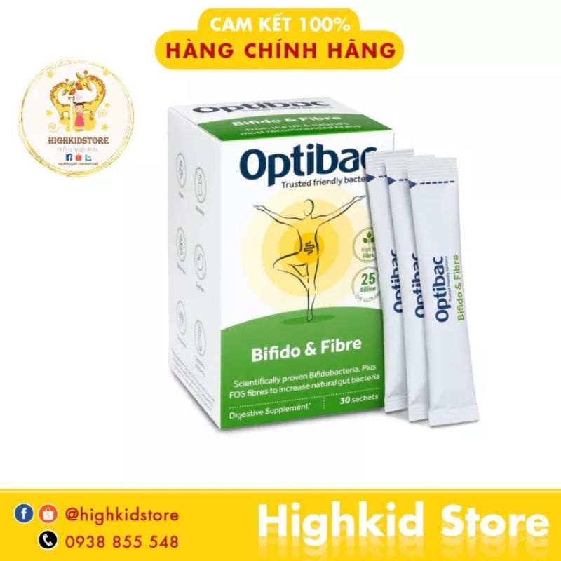 Men Vi Sinh Optibac Của Anh Màu Xanh Lá 30 Gói
