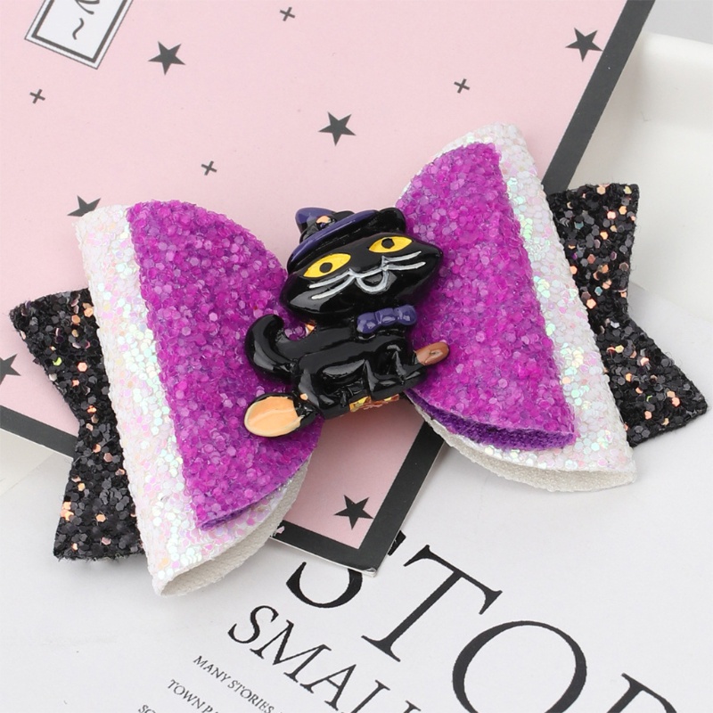 Kẹp Tóc Đính Kim Tuyến Lấp Lánh Hóa Trang Halloween