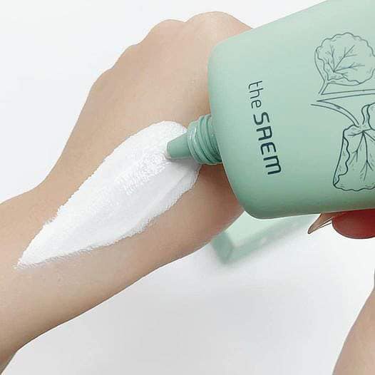 KEM CHỐNG NẮNG CHIẾT XUẤT RAU MÁ LÀM DỊU DA THE SAEM ECO EARTH EXTRA CICA SUN CREAM SPF50 50G CHÍNH HÃNG - 12464