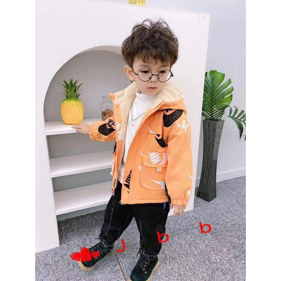[SẴN HÀNG] Áo Khoác Lót Lông Cho Bé Từ 12- 19kg