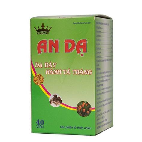 An Dạ Kingphar - Hỗ trợ giảm đau rát thượng vị, ợ chua, trào ngược dạ dày (Lọ 40 viên)