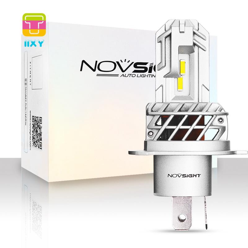 COD NOVSIGHT Motorcycle Headlight H4 Led 5000LM 6000K 25W Hi-Lo Lights I2VN