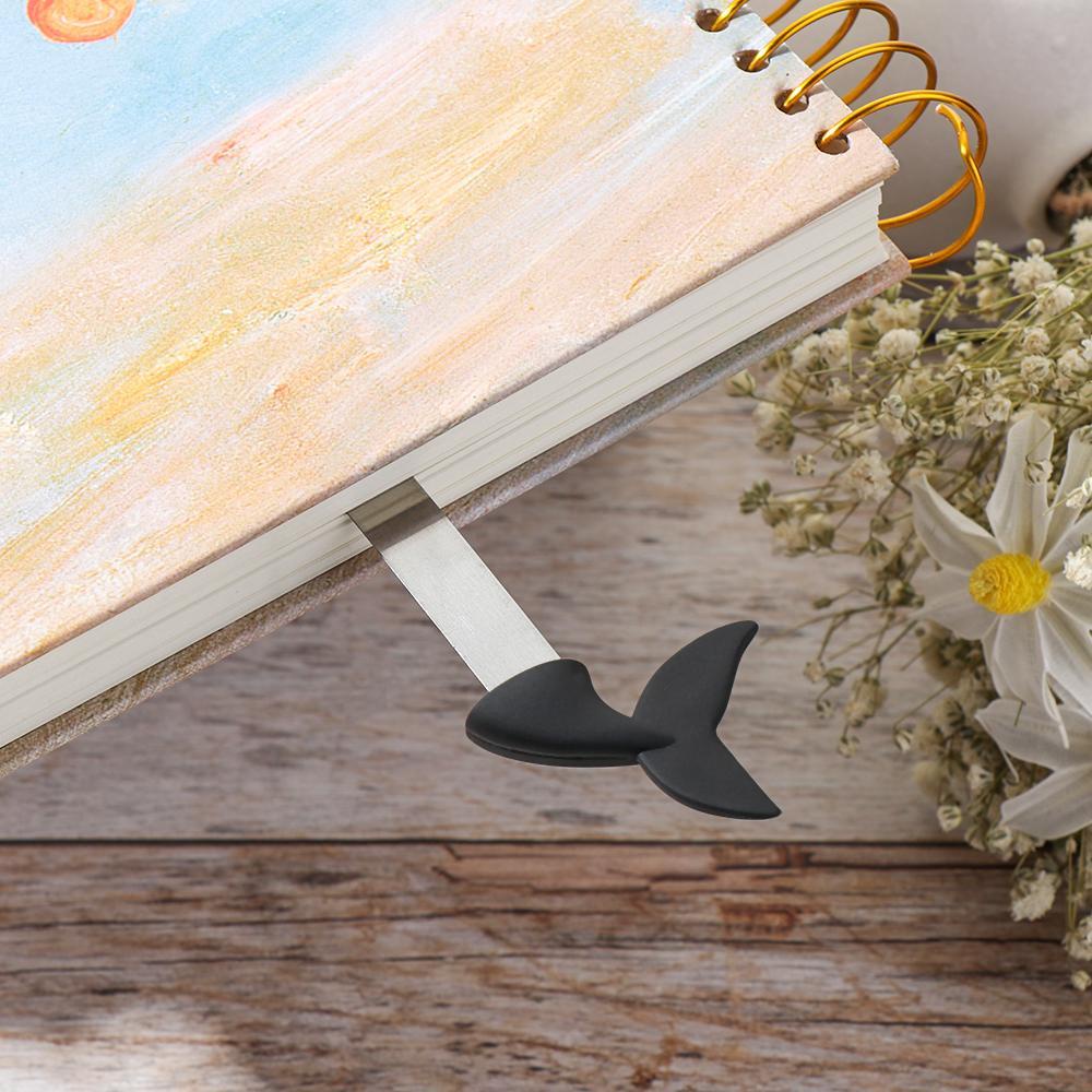CHOOKEY Bookmark Kim Loại Hình Vây Cá Mập Phi Hành Gia