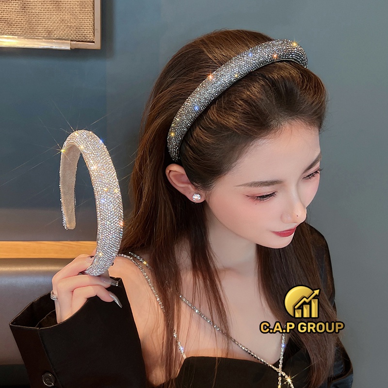 Bờm tóc đính đá Hàn Quốc lấp lánh Bling Bling Cute dễ thương - 0III9i
