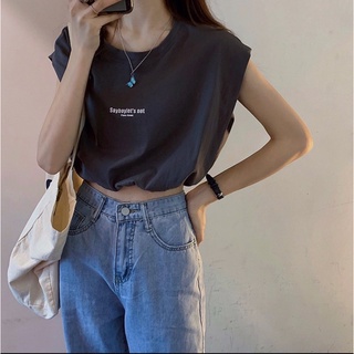 Áo ba 3 lỗ tank top crop top oversize nữ