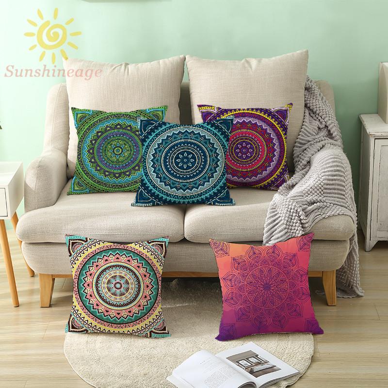 Vỏ Gối Đơn Giản Phong Cách Boho &amp; Mandala