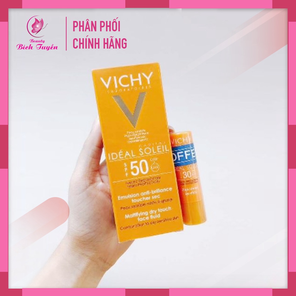 Kem Chống Nắng VICHY IDEAL SOLEIL Emulsion anti - brillance toucher sec