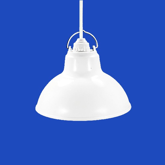 Bộ Chao đèn Chóa đèn nhựa trắng ngoài trời 20cm và đuôi E27 Kín nước