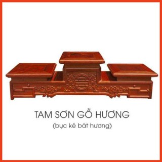 Tam sơn gỗ hương-Đế tam kê bát hương-Tam cấp thờ