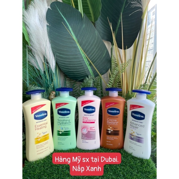 Sữa dưỡng thể trắng da toàn thân Vaseline của Mỹ loại 725ml