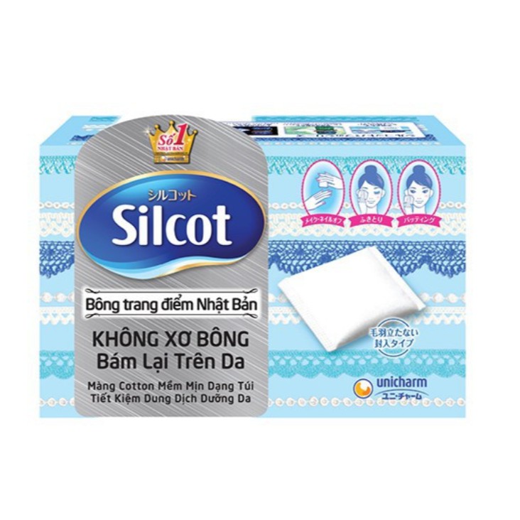 Combo 3 hộp bông tẩy trang số 1 nhật bản Silcot 82 miếng / hộp ( HSD : 5 năm kể từ ngày sản xuất )