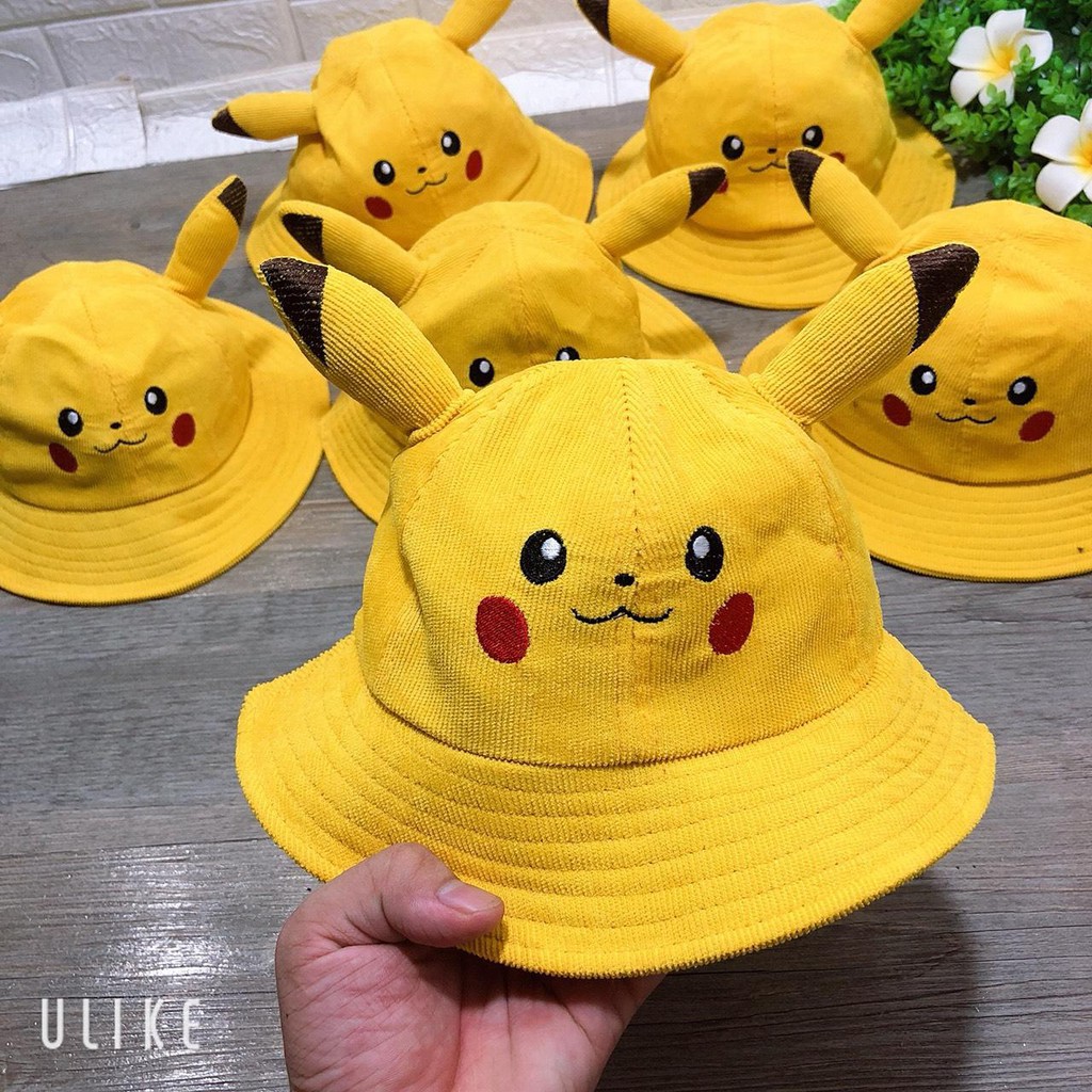 Mũ pikachu vành tròn đáng yêu cho các bé( từ 2-7 tuổi)