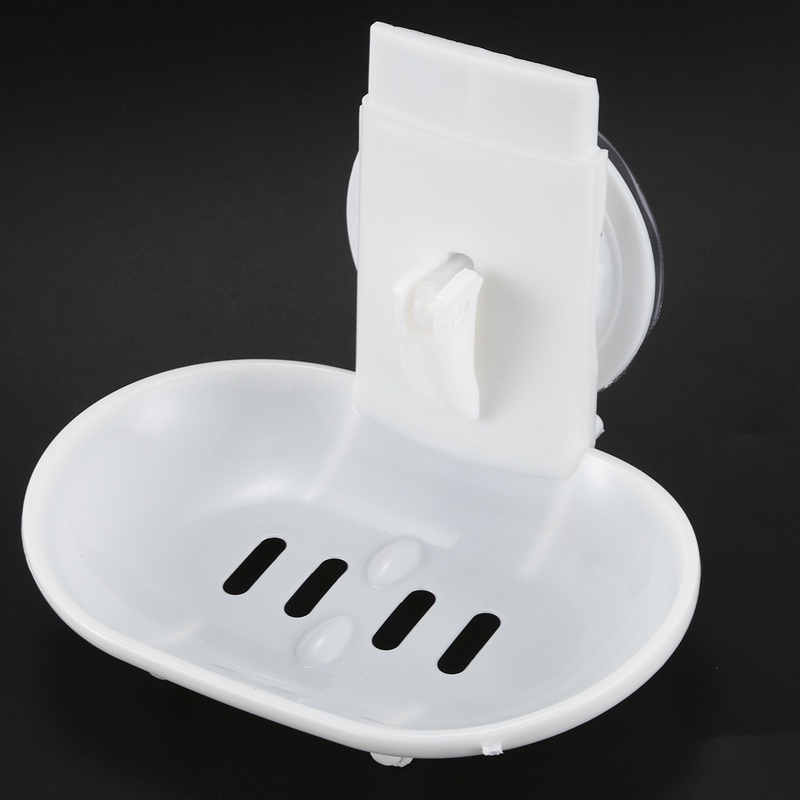 Giá Đỡ Xà Phòng Có Giác Hút Mạnh Cho Phòng Tắm (Màu Trắng)