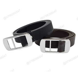 Thắt lưng trẻ em DHM-335 | Mặt khoá luồn màu trắng thời trang bản nhỏ 2.3cm | Bảo hành 12 tháng