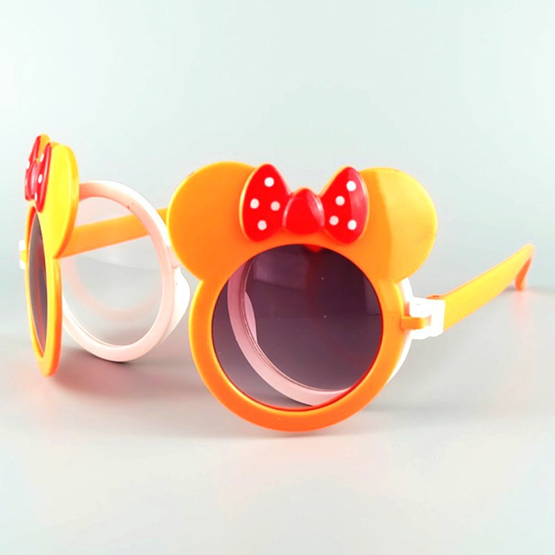 Kính Mát Gọng Silicon Chống Tia Uv Dễ Thương Cho Bé