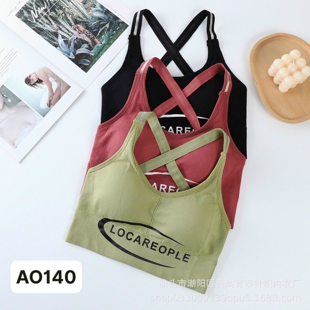 Áo Bra Locareople Chất Dệt Cực Đẹp (Đồ Tập Gym-Yoga Nữ)