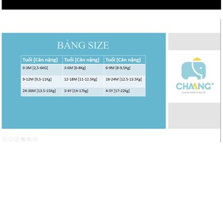 Bộ ba lỗ trắng cho bé hãng Chaang