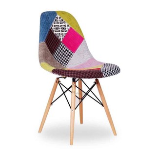 Ghế eames thổ cẩm không tay