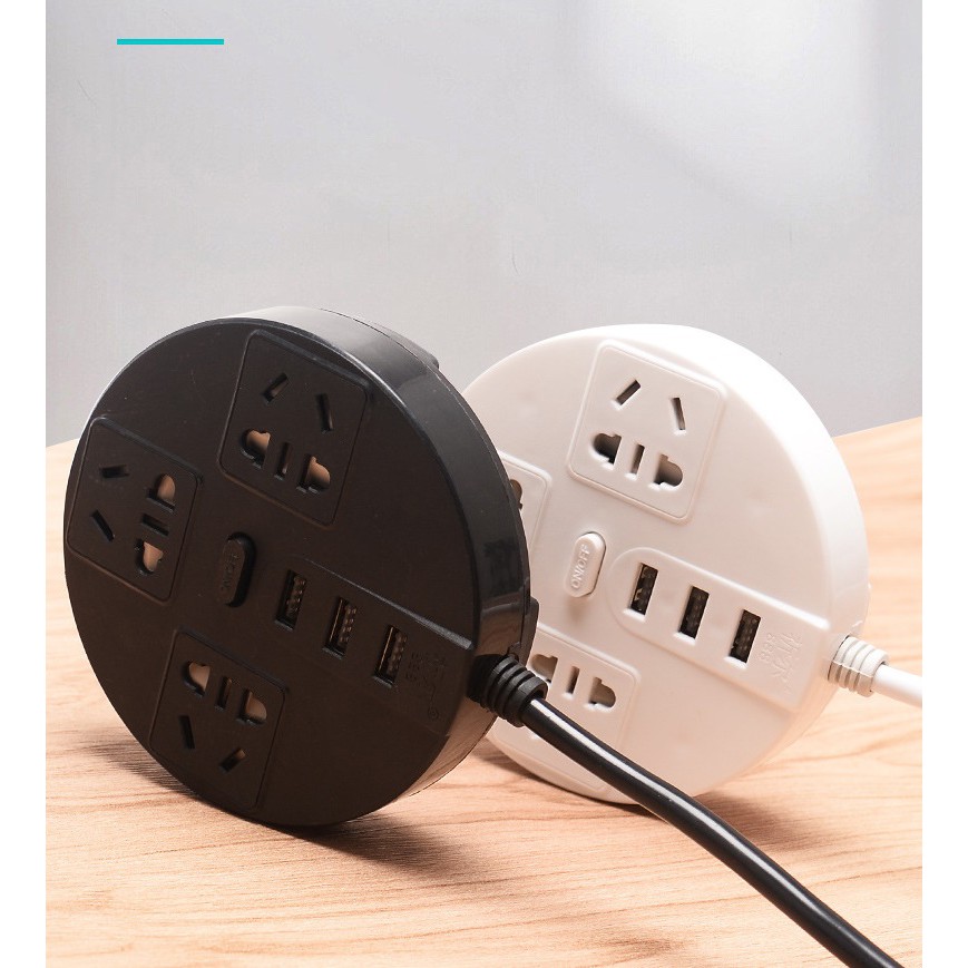 Ổ điện UFO với 3 cổng usb 5V2.1A rất tiện lợi