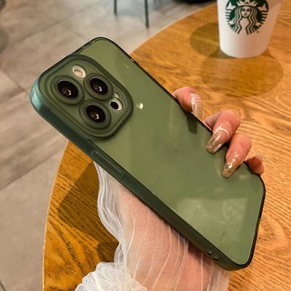 Ốp Điện Thoại Silicone Mềm Mỏng Trong Suốt Màu Trơn Chống Sốc Cho iPhone 14 14 Pro Plus 13 12 12 Pro 11 Pro Max
