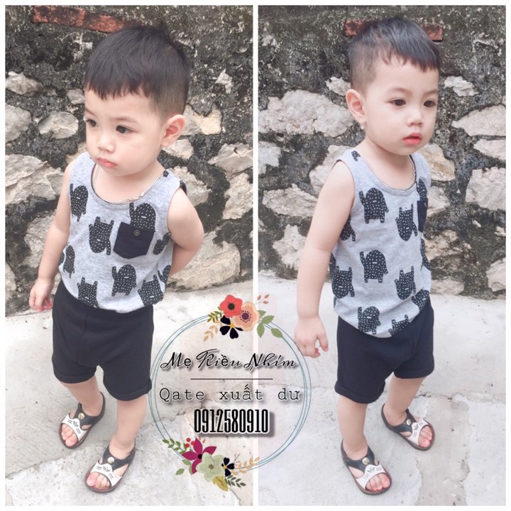 Set bộ ba lỗ bé trai
