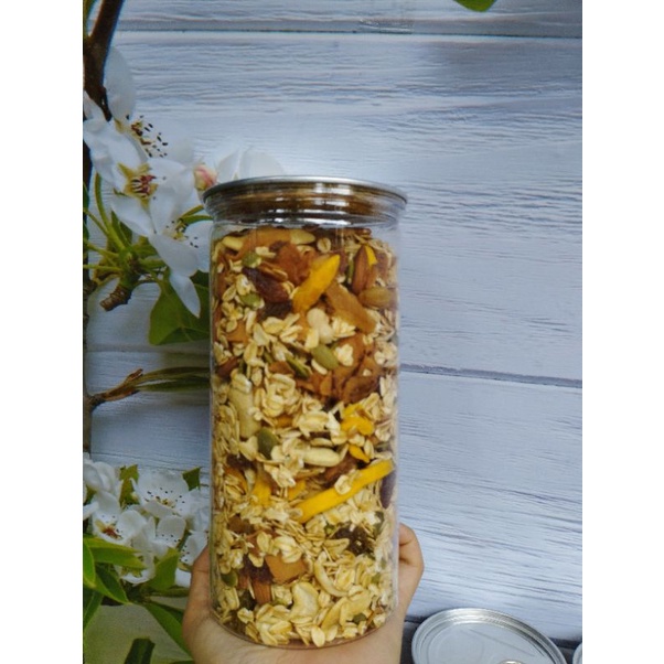 Granola Ăn Kiêng Nhiều Hạt 500g - Ngũ cốc Ăn Kiêng Không Đường _ Vị Truyền Thống (50% yến mạch)