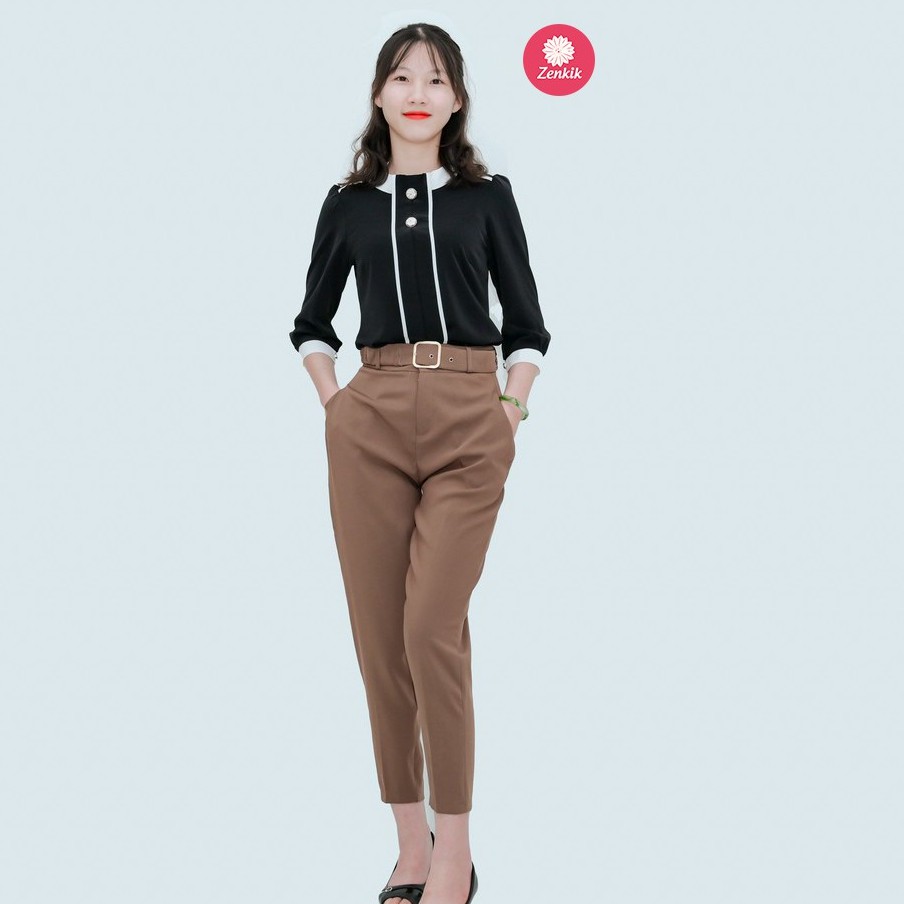 Quần âu nữ thời trang Zenkik kèm đai dáng trẻ trung hiện đại QT07 | BigBuy360 - bigbuy360.vn