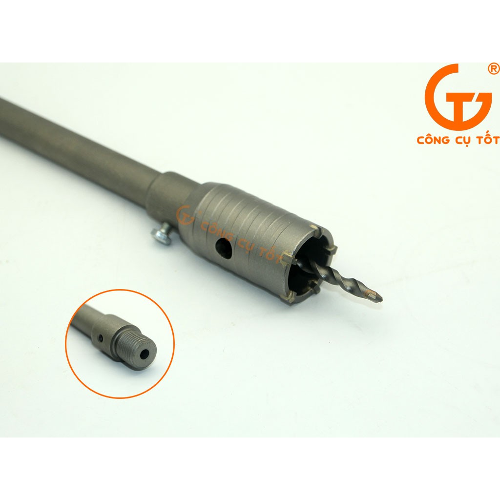 Chuôi lắp mũi khoan bê tông rút lõi SDS Plus M22 350mm Ingco HCBA13501