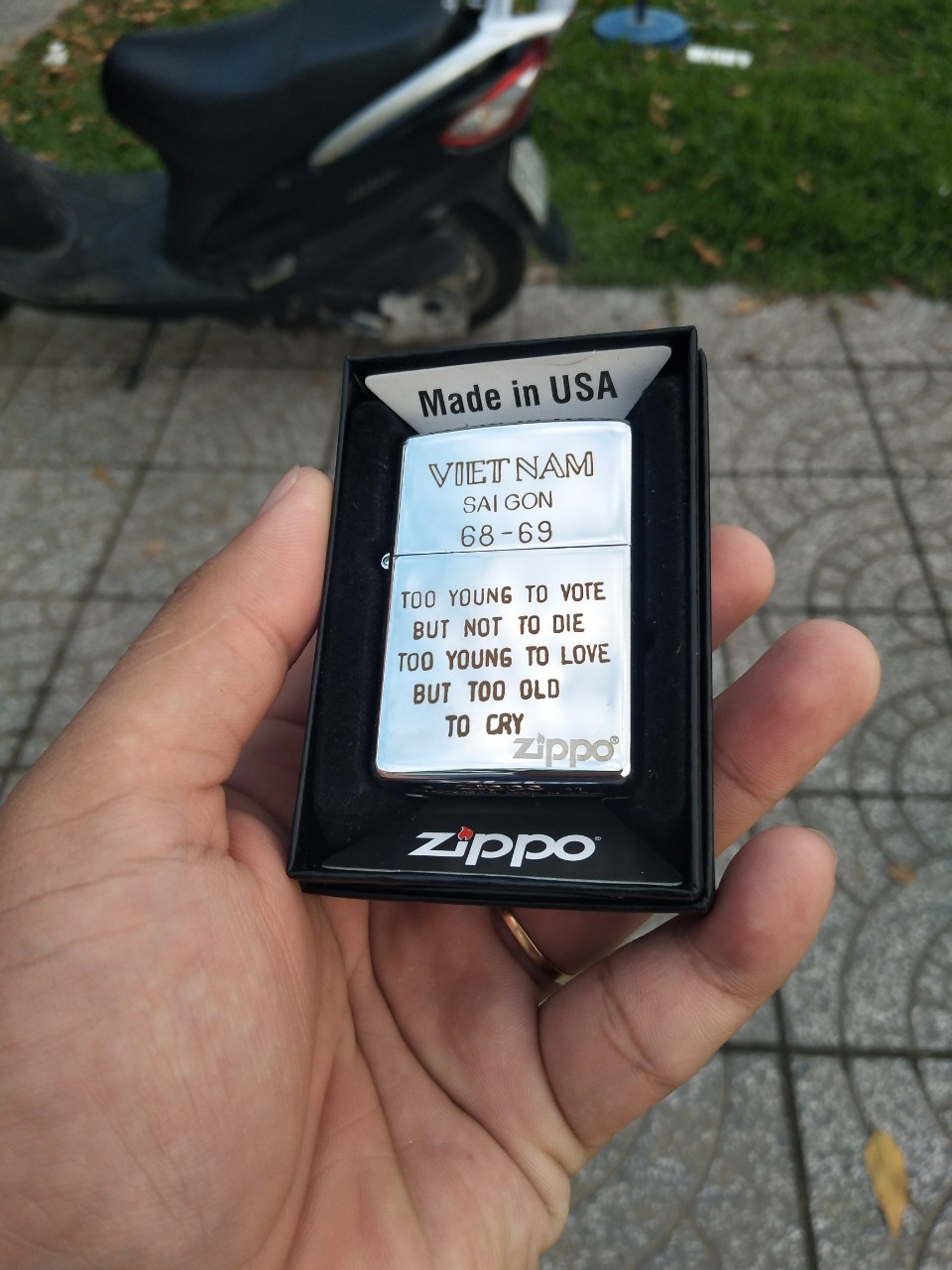 Vỏ Zippo USA Chủ Đề Chiến Tranh Việt Nam, Việt Nam War - Sài Gòn 68-69