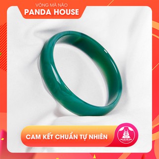 🌺 Vòng tay nữ Mã Não Xanh Lá liền khối size Ni 56, 58 - Panda House